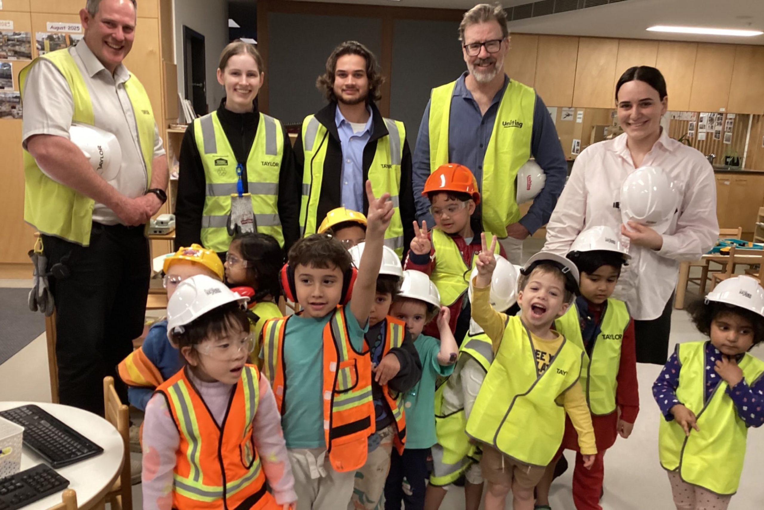 Big Smiles and Little Hard Hats at Uniting Westmead
